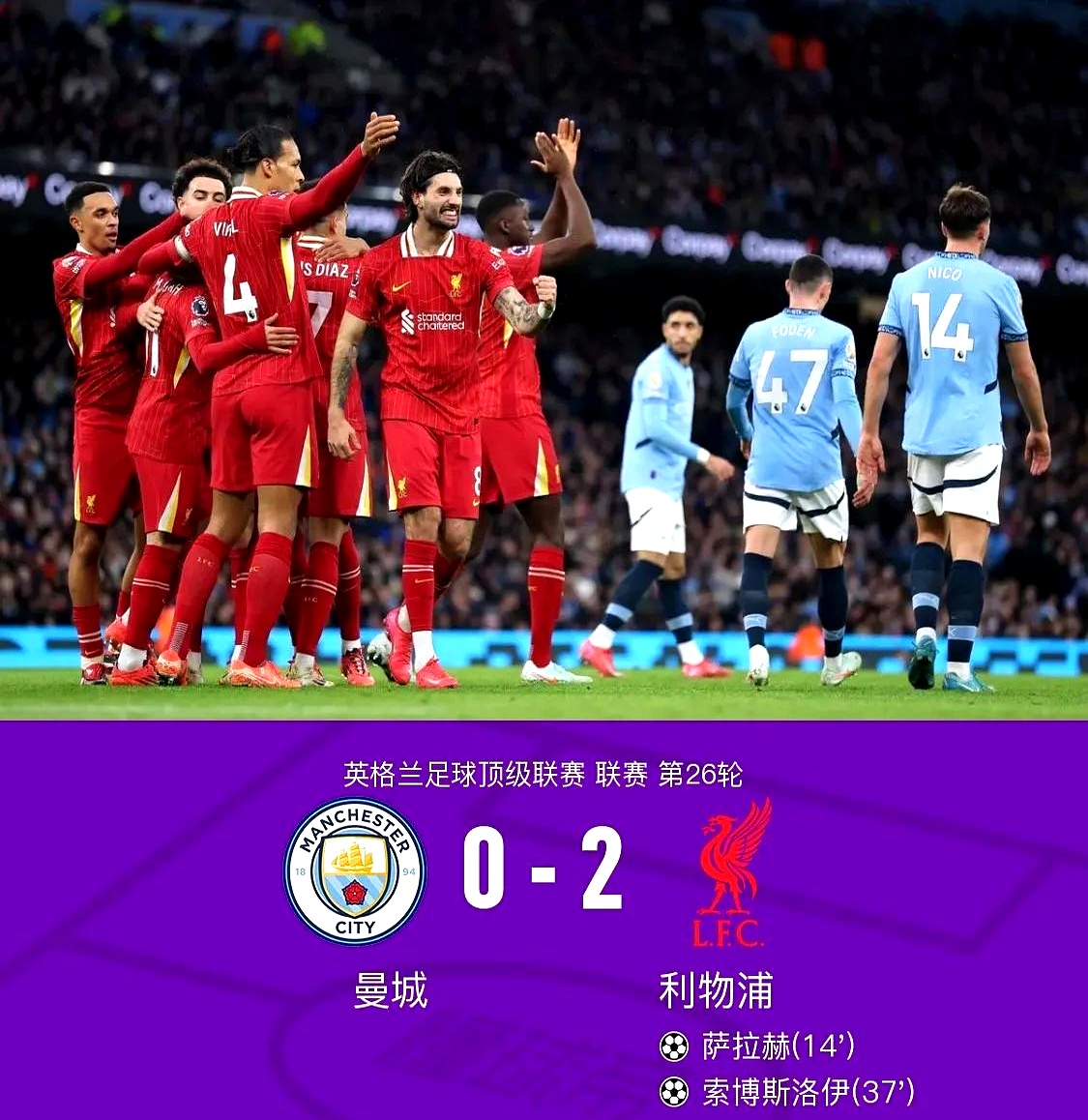 曼城实力毋庸置疑斩获胜利