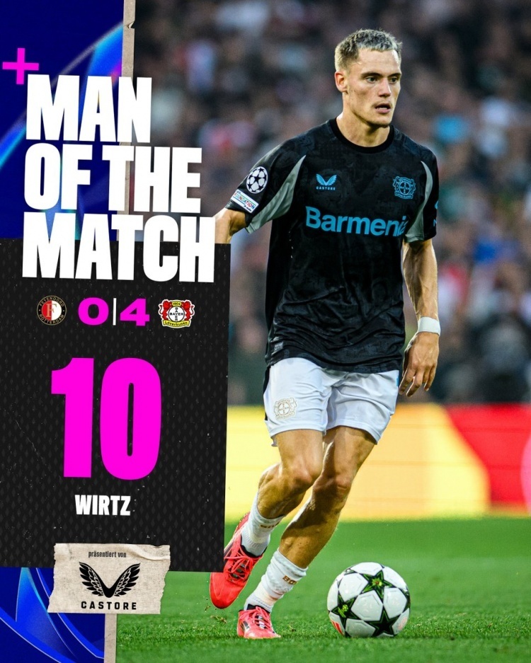 勒沃库森客场大胜汉诺威，稳固前四位置的简单介绍